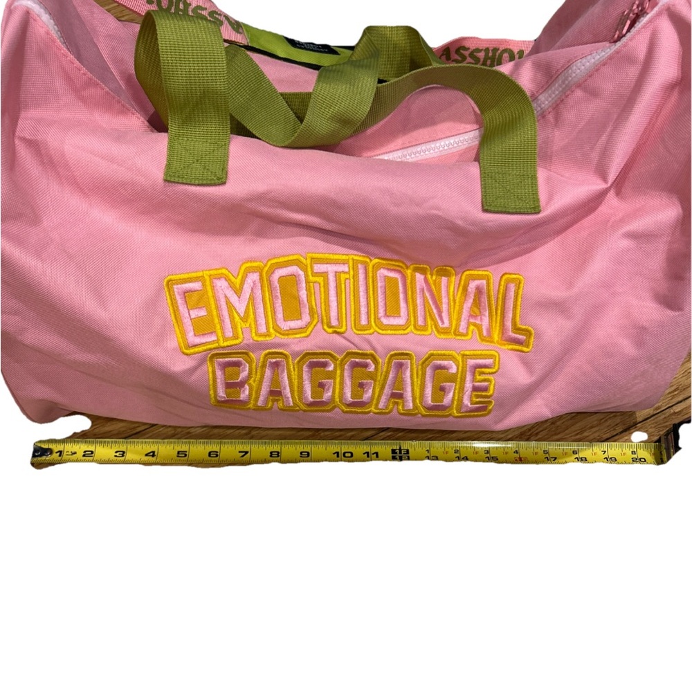 A**Holes Live Forever Streetwear Vacaypink Travel Gym Bag Emotional Baggage Nwot View 6